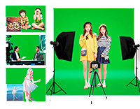 LCD support background cloth 200b